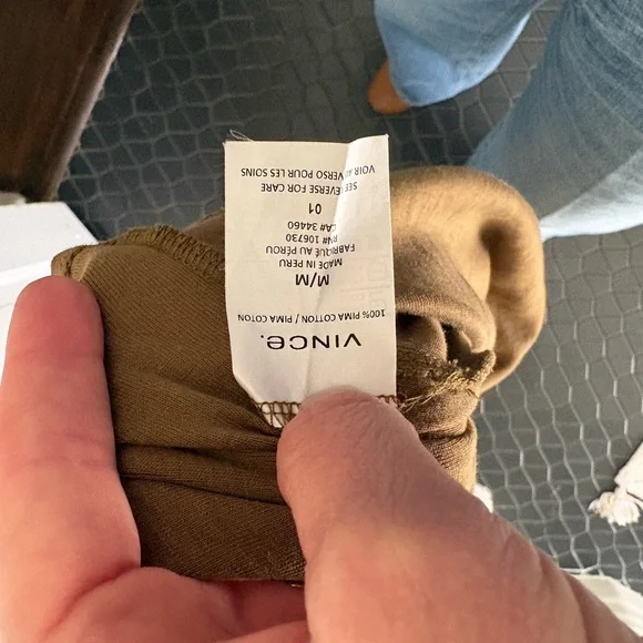 Vince Olive Muscle Tee - Picture 4 of 4